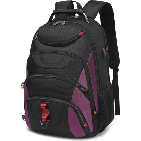 Laptop Backpack for men,17.3 inch Laptop Bag with USB Port,Waterproof Travel Bag - Picture 1 of 8
